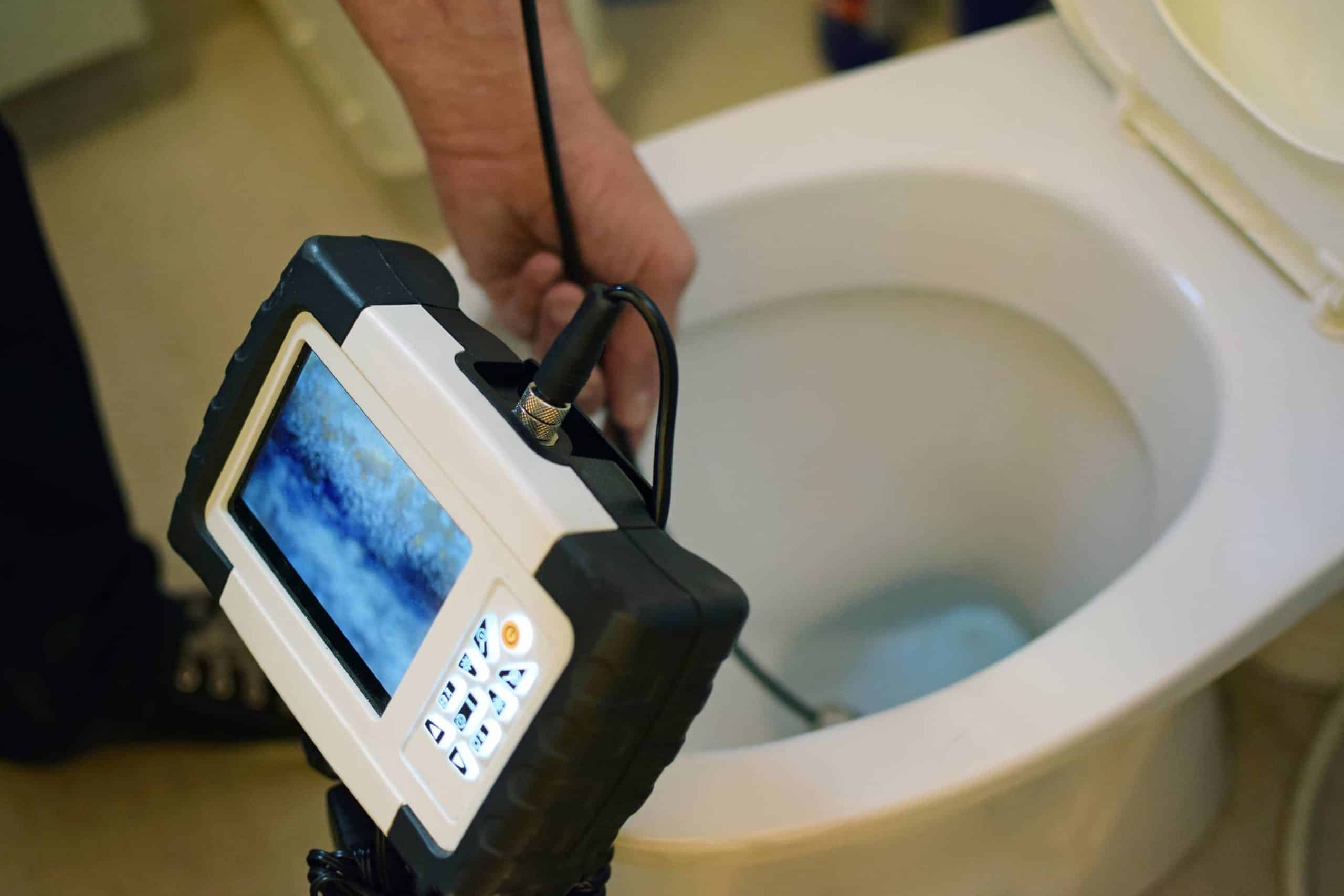 Sewer Scope Inspection from Toilet