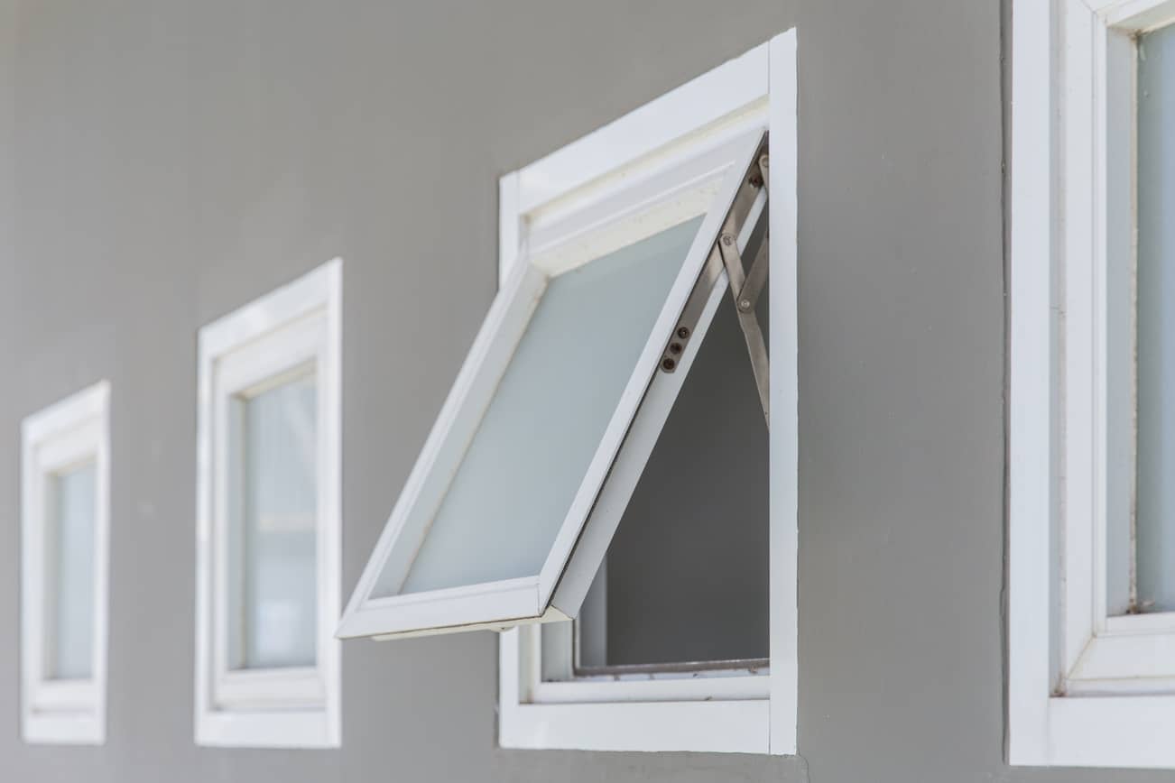 Awning windows for a home.