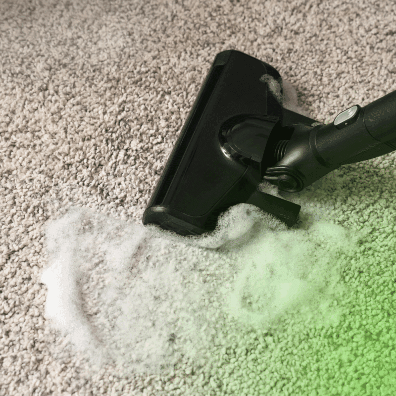 how to get soap out of carpet