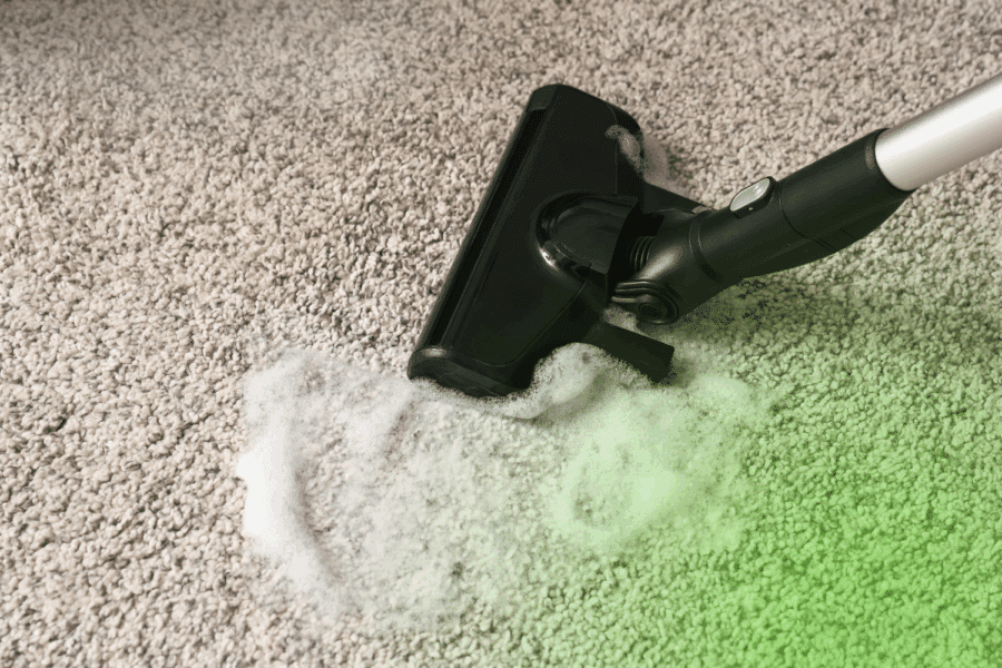 how to get soap out of carpet
