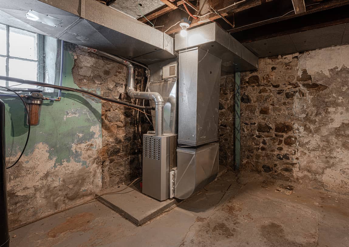 A basement furnace might take longer due to distance from the door.