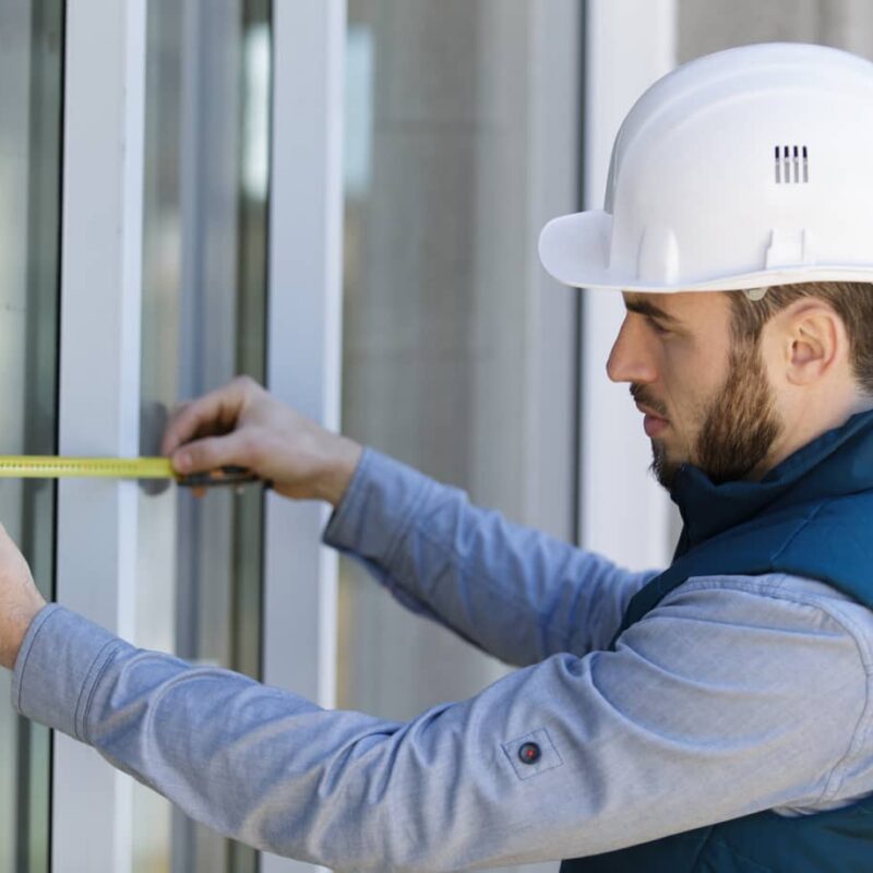 Measuring a patio door takes a lot of patience and requires a precise measurement reading.