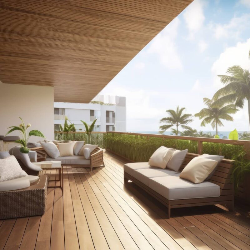 Patio cover on a home.