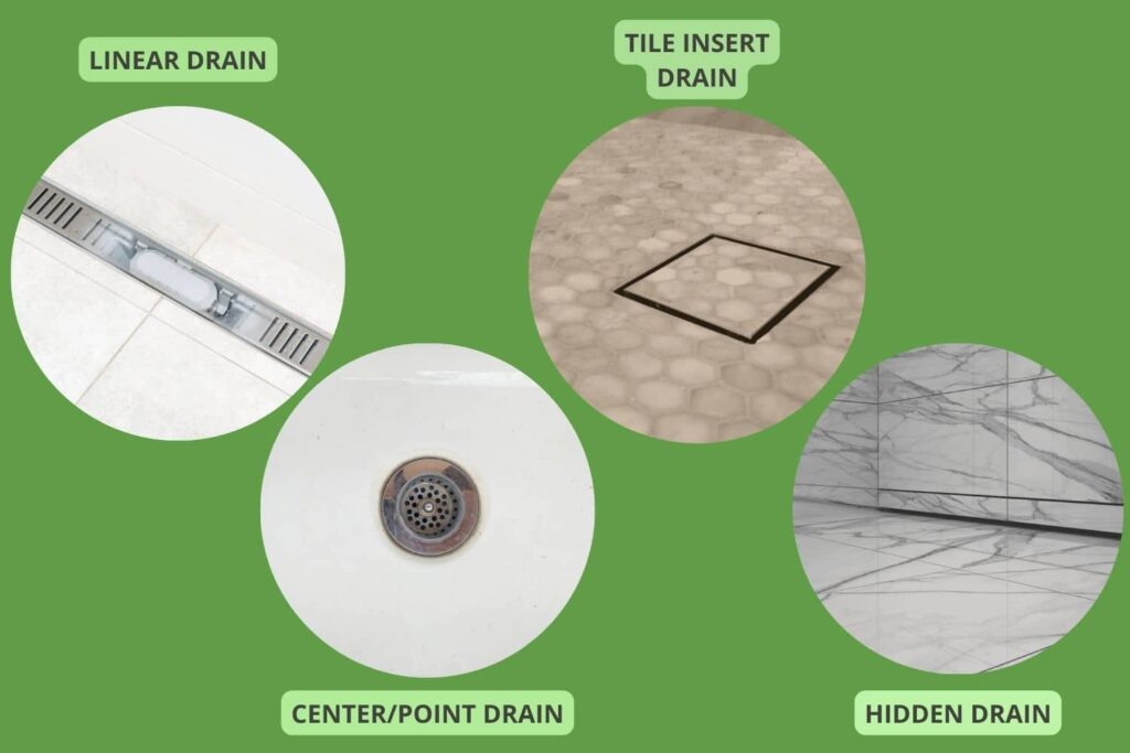 Comparing different drain types and how to identify and install