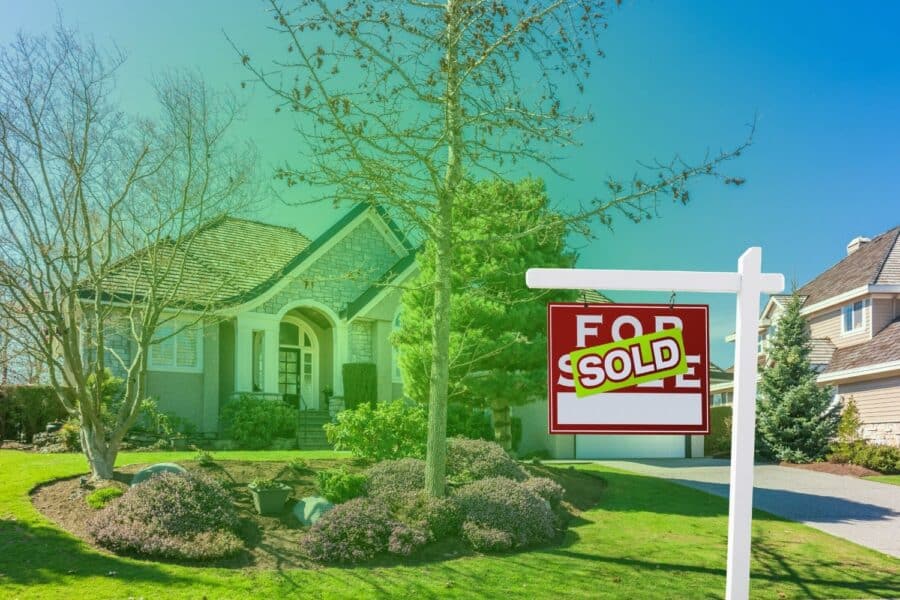 a home for sale in an atlanta neighborhood