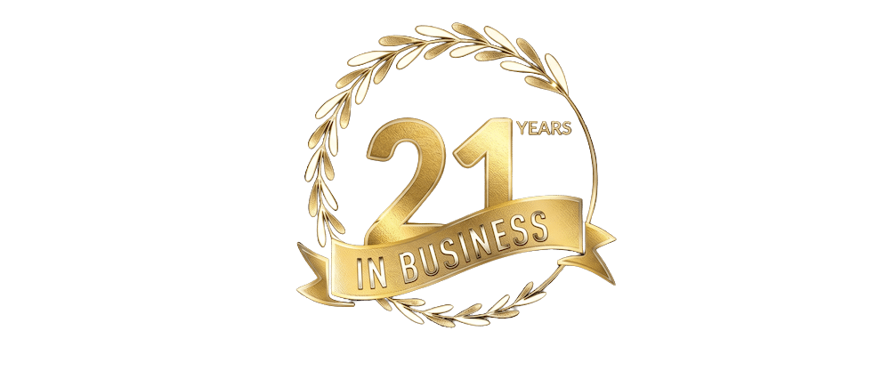 21 years in business
